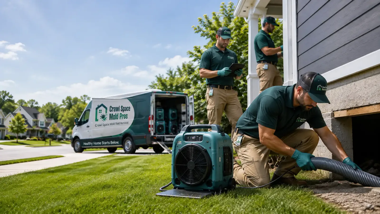 Crawl Space Mold Removal in Sterling, OH